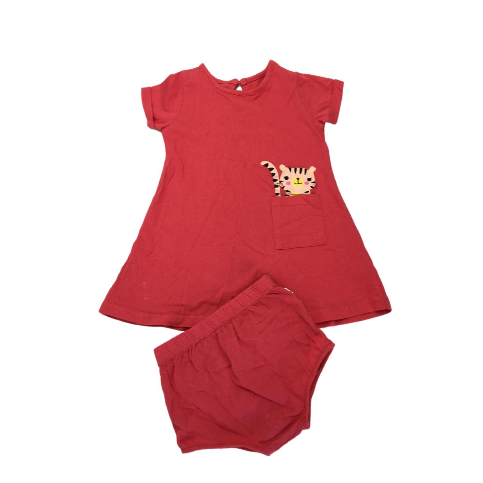3-6M Pink T Shirt & Bloomer Set - Woolworths