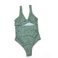Small - Mint Green Daisy Cutout Maternity Swimsuit - Shein