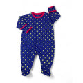 Newborn Blue & Yellow Dotted Snap Onesie - Mamas & Papas