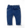 3-6M Dark Blue Paperbag Waist Denim Jeans - Ackermans