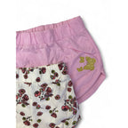 0-3M Light Pink & Cream Floral Shorts - OneTwoThree