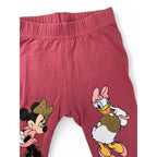 3-6M Dusty Pink Minnie & Daisy Leggings - Disney