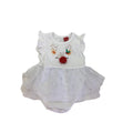 0-3M White Tulle Christmas Bodysuit - Tiny Tots