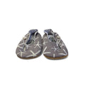 6-12M Grey & White Starfish Fabric Soft Soles Shoes - Myang