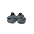 6-12M Dark Green & Grey Fabric Soft Soles Shoes - Myang