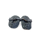 6-12M Dark Green & Grey Fabric Soft Soles Shoes - Myang