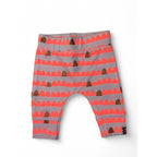 NewbornLight Pink & Neon Coral Scallop Print Leggings - Cotton On