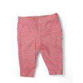 Newborn Neon Coral Stripe Ruffle Back Leggings - Cotton On