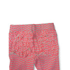 Newborn Neon Coral Stripe Ruffle Back Leggings - Cotton On