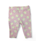 Newborn Light Pink Pear Print Ruffle Back Leggings - Cotton On