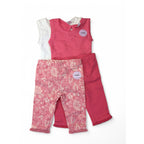 0-3M Cerise Pink & White Ribbed Sleeveless Vests & Leggings - F&F