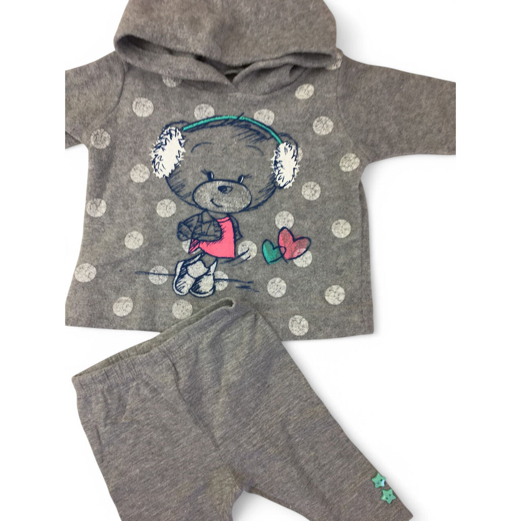 1-3M Grey Tatty Teddy Hoodie & Leggings - Woolworths