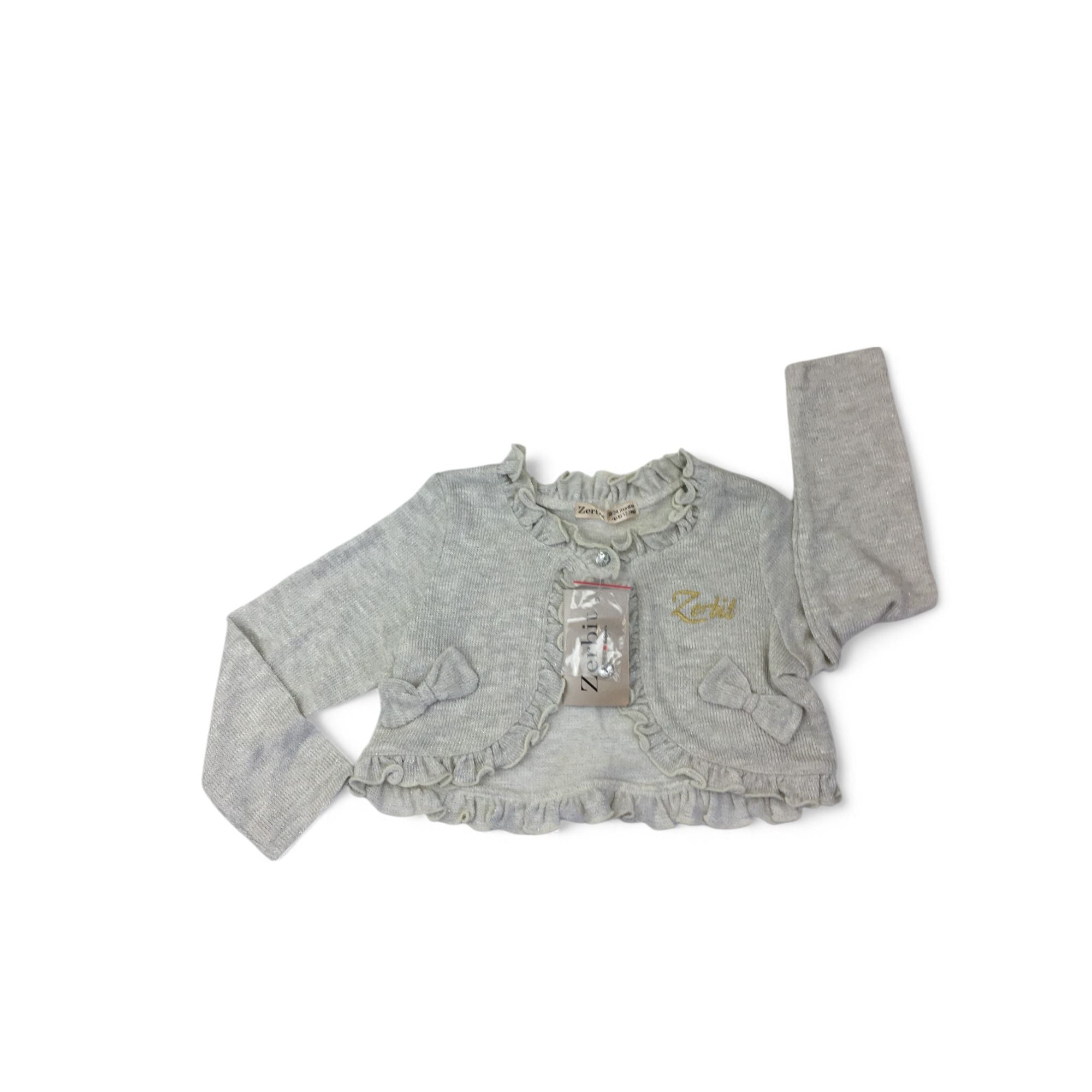 18-24M Silver Lurex Bolero - Zerbit