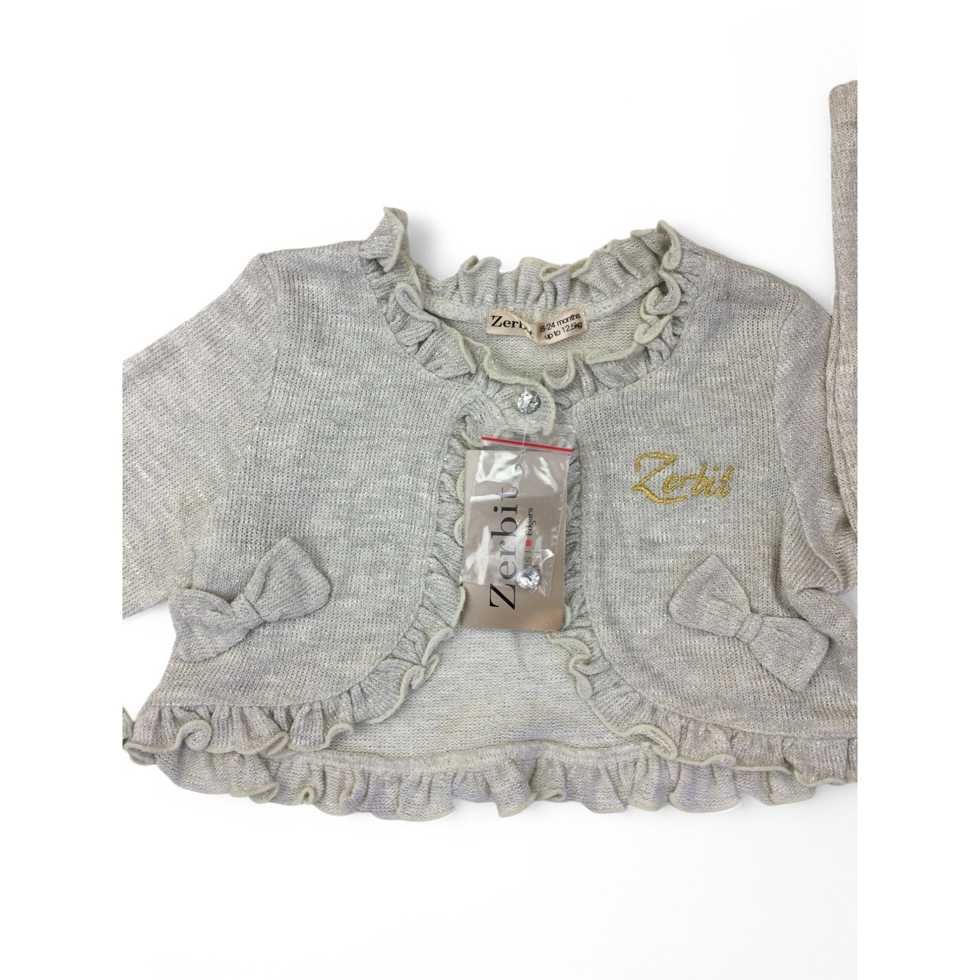 18-24M Silver Lurex Bolero - Zerbit