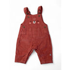 1-3M Coral Corduroy Bear Dungaree - Woolworths