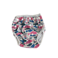 0-12M Cream Colourful Fish Reusable Nappy - bam+boo