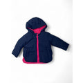 3-6M Navy Blue & Pink Fleece Lined Jacket - Jet
