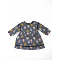 3-6M Grey Poppy Flower Print Tunic Dress - Country Road