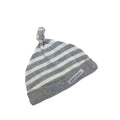 3-6M Grey & White Striped Knotted Beanie - Woolworths
