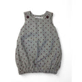 3-6M Grey & Maroon Pinafore Elastic Hem Tunic - Earthchild
