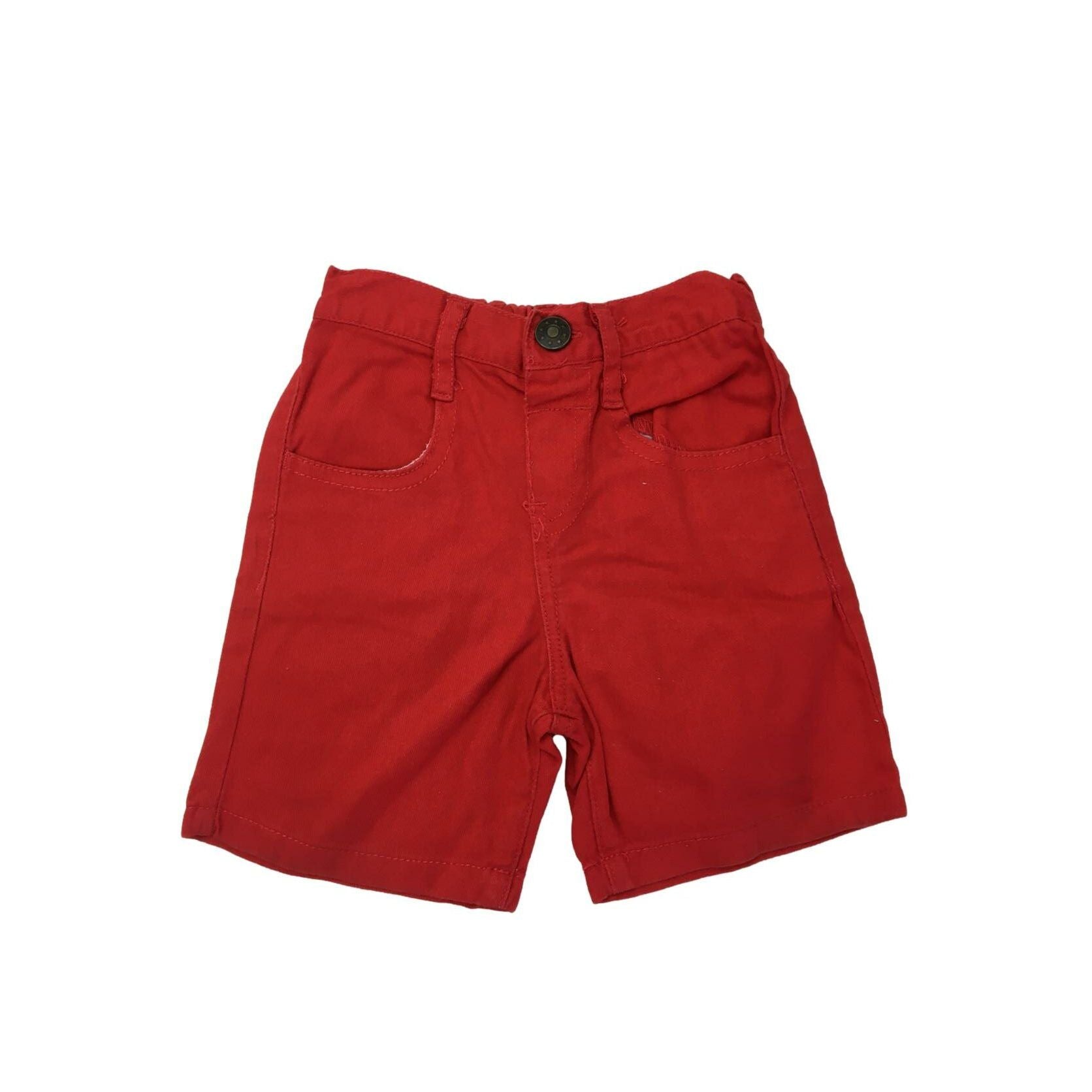 3-6M Red Cotton Shorts - Ackermans