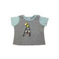 3-6M Grey & Light Blue Goofy T-shirt - Cotton On
