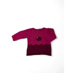 6M Magenta Cherry Knit Sweater - Jacadi