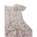 6-12M Light Pink Butterfly Crochet Lace Detail Dress - Max
