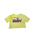 10-11Y Yellow Tie-Dye Snoopy Cropped T Shirt - Mr Price