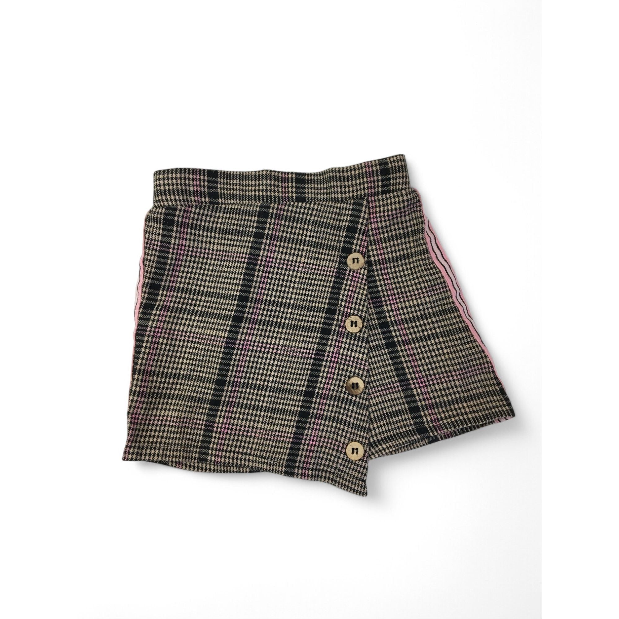 1-2Y Pink & Black Houndstooth Skirt - Mr Price