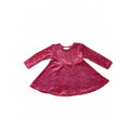3-6M Cerise Pink Velvet Dress - Chatterbox