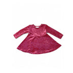 3-6M Cerise Pink Velvet Dress - Chatterbox