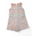12-18M Light Pink & White Crochet Playsuit - Mr Price