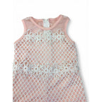 12-18M Light Pink & White Crochet Playsuit - Mr Price