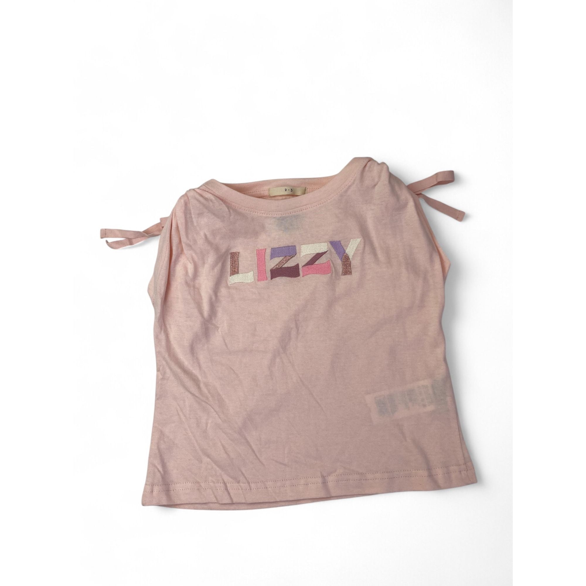 2-3Y Pink Ruched Detail Sleeveless Top - Lizzy