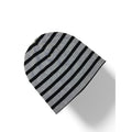 US 4-8Y Grey & Black Stripe Slouch Beanie - H&M
