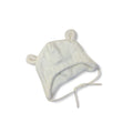 US 0-2M Cream Knit Fleece Lined Trapper Beanie - H&M