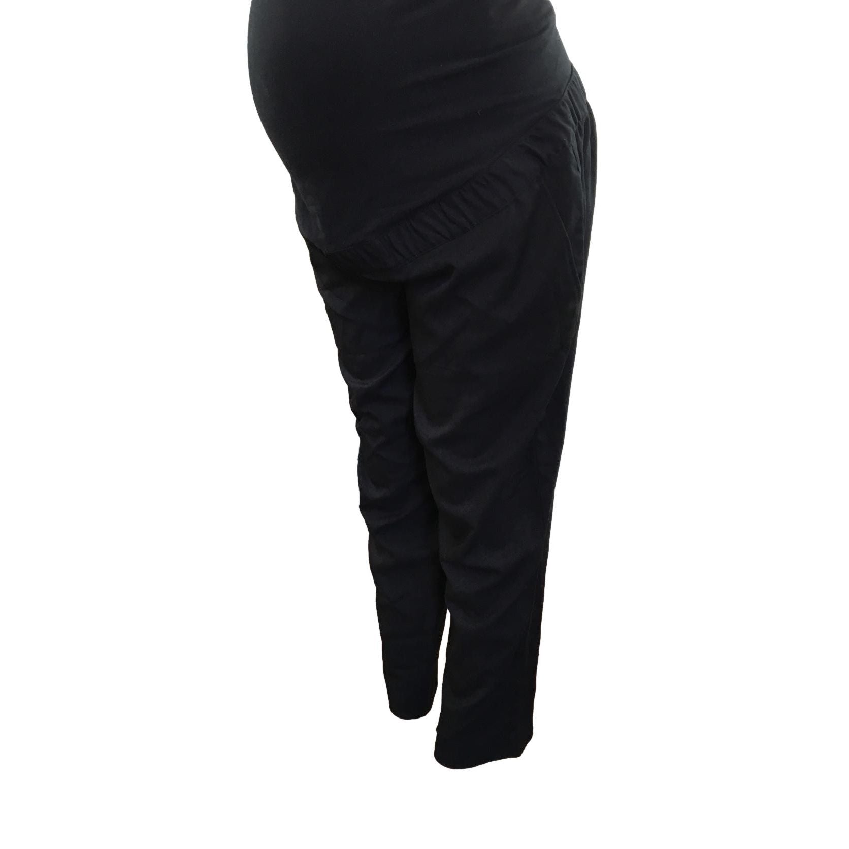 Large - Black Maternity Work Pants - H&M Mama