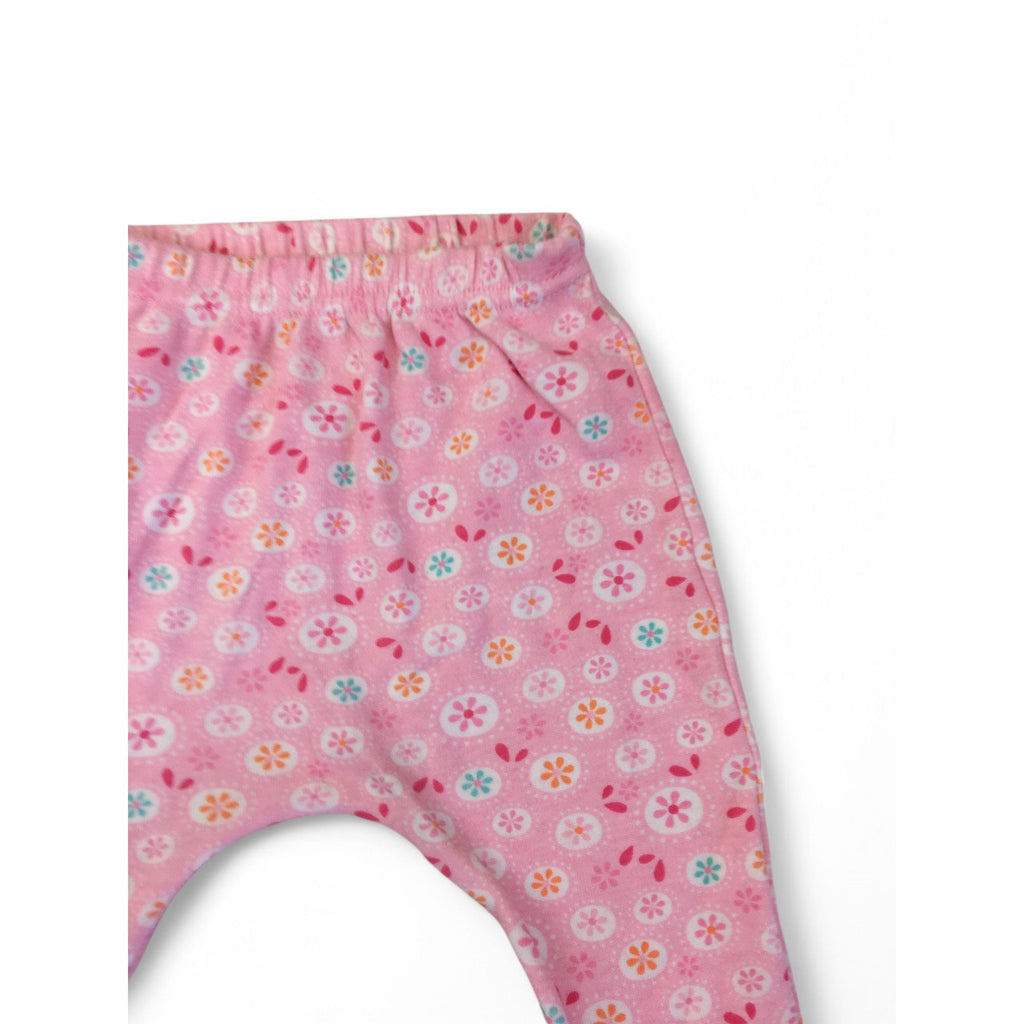3-6M Pink Footed Floral Leggings - Woolworths