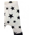 1-3M Cream & Black Star Cuffed Leggings - Woolworths
