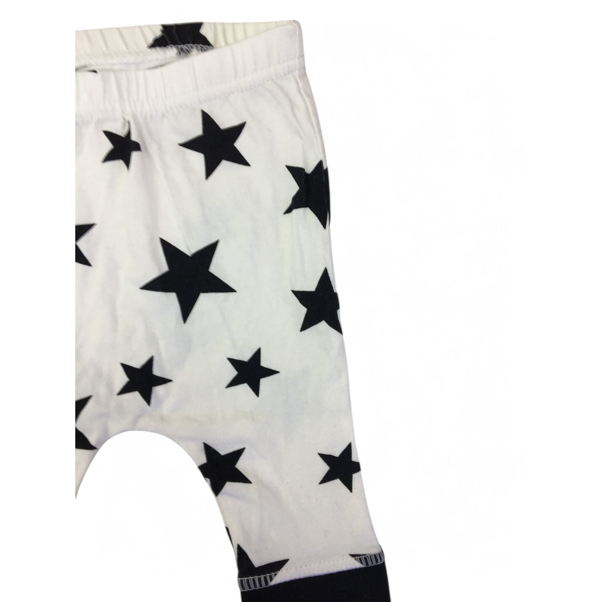 1-3M Cream & Black Star Cuffed Leggings - Woolworths