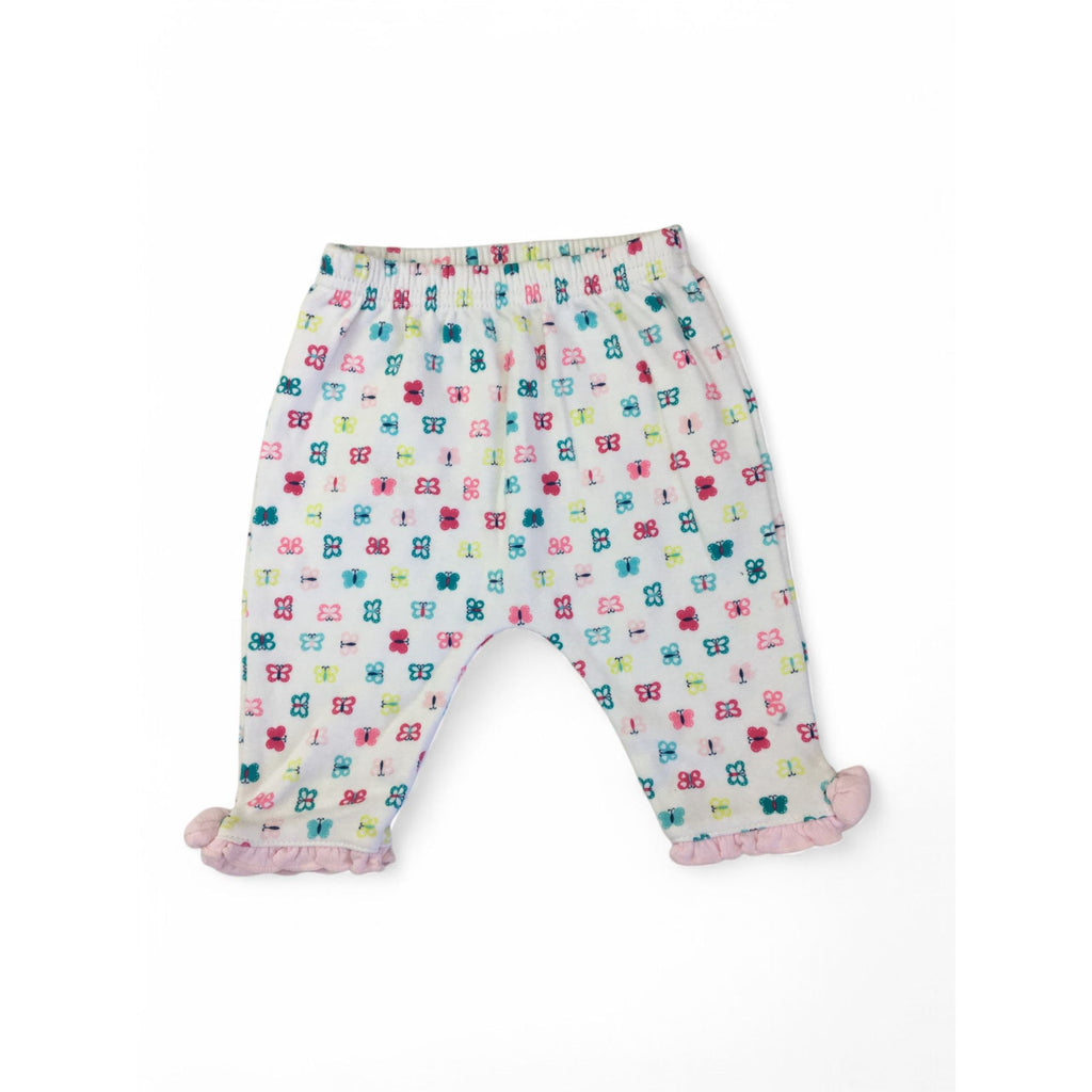 1-3M White Colourful Butterfly Leggings - Woolworths