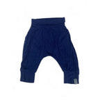 0-3M Navy Blue Cotton Harem Leggings - Fynn Jaxon