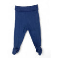 US 1-2M Dark Blue Organic Cotton Leggings - H&M