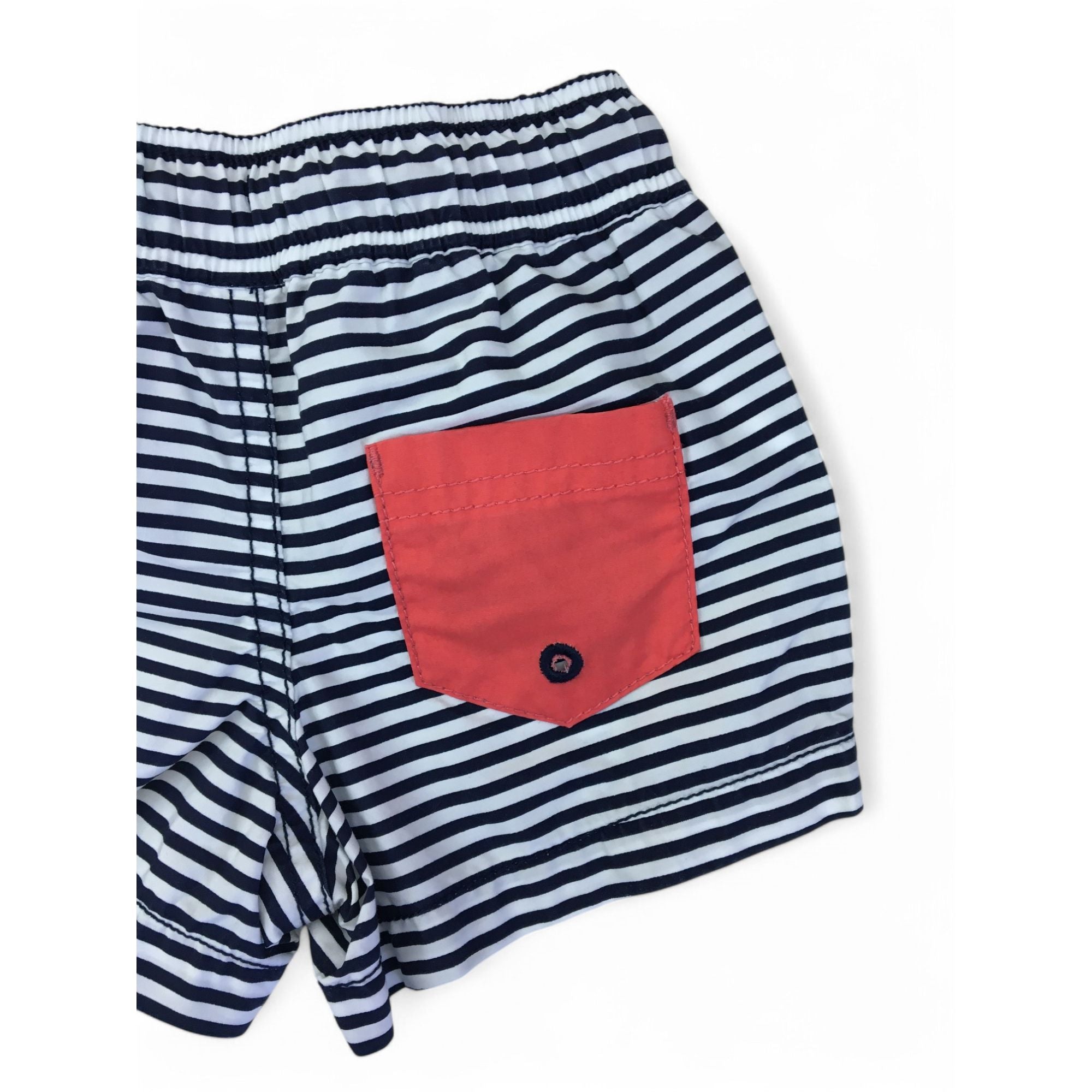 3-6M Navy Blue Stripe Boardshorts - Country Road