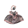 3-6M Pink Floral Organza Party Dress & Headband - Koco Bino