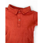 0-3M Orange Collared Bodysuit - Anne Colle Bebe