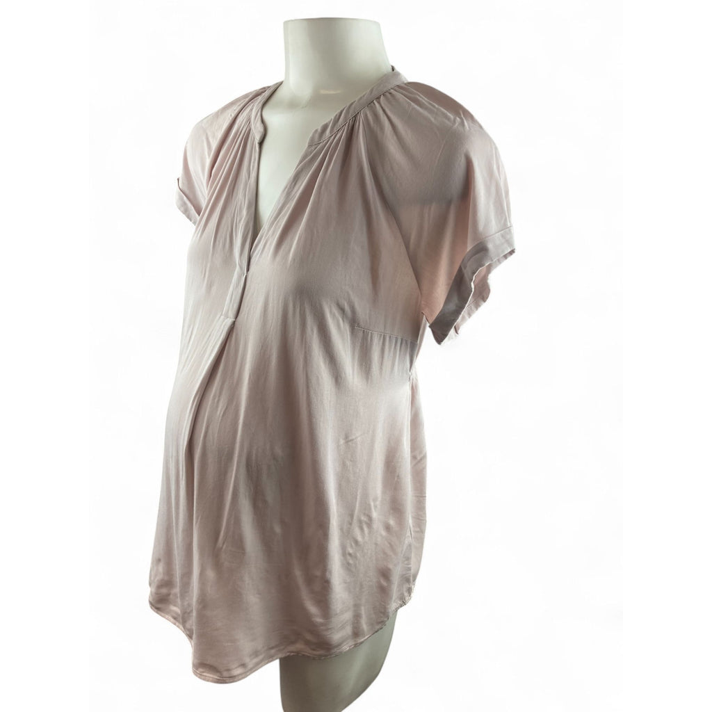 EUR Medium - Pink-Beige Viscose Maternity Blouse - H&M