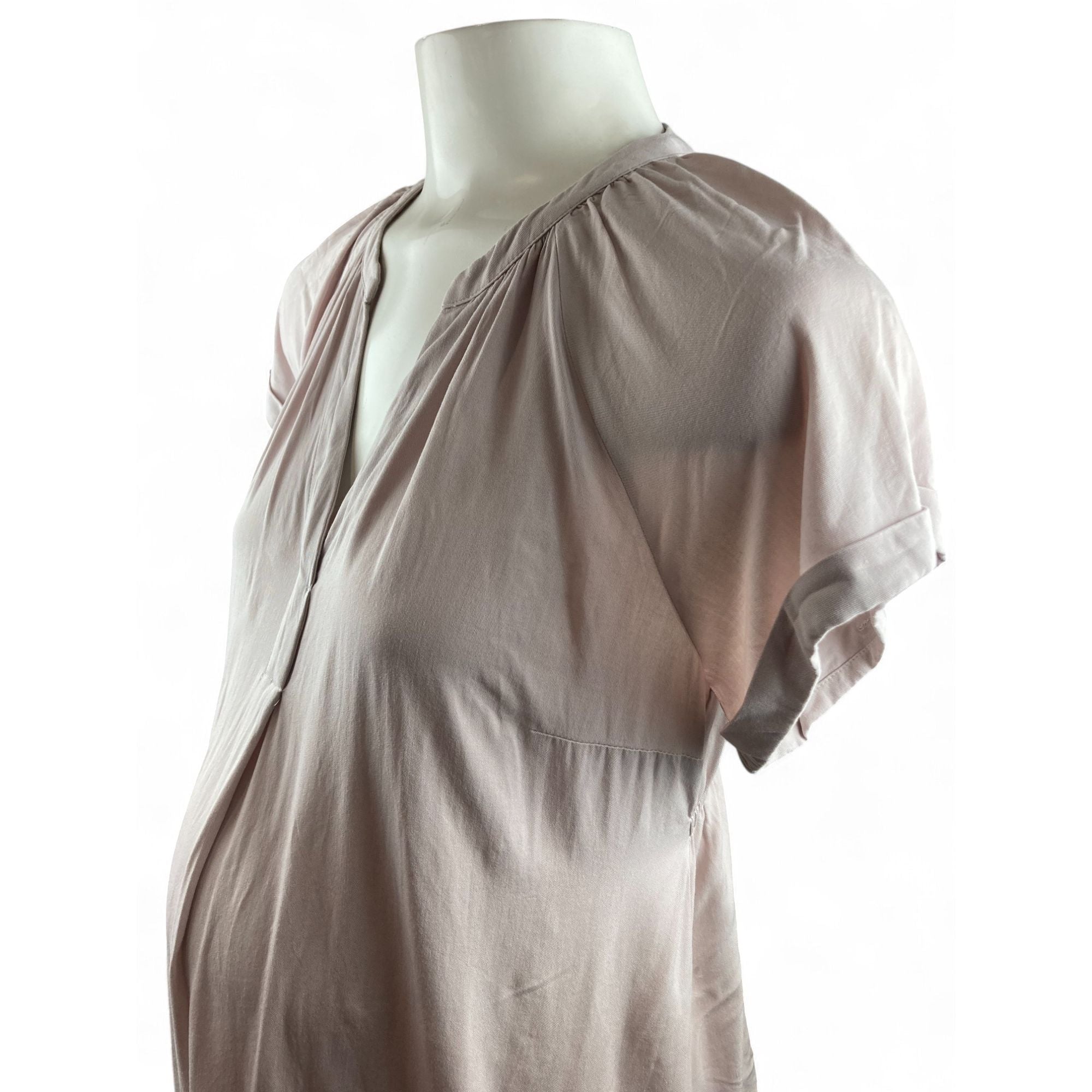 EUR Medium - Pink-Beige Viscose Maternity Blouse - H&M