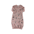 0-3M Pink Baloon Sleep Onesie - Keedo